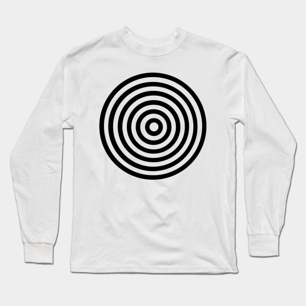 Black Transparent Circles Long Sleeve T-Shirt by XTUnknown